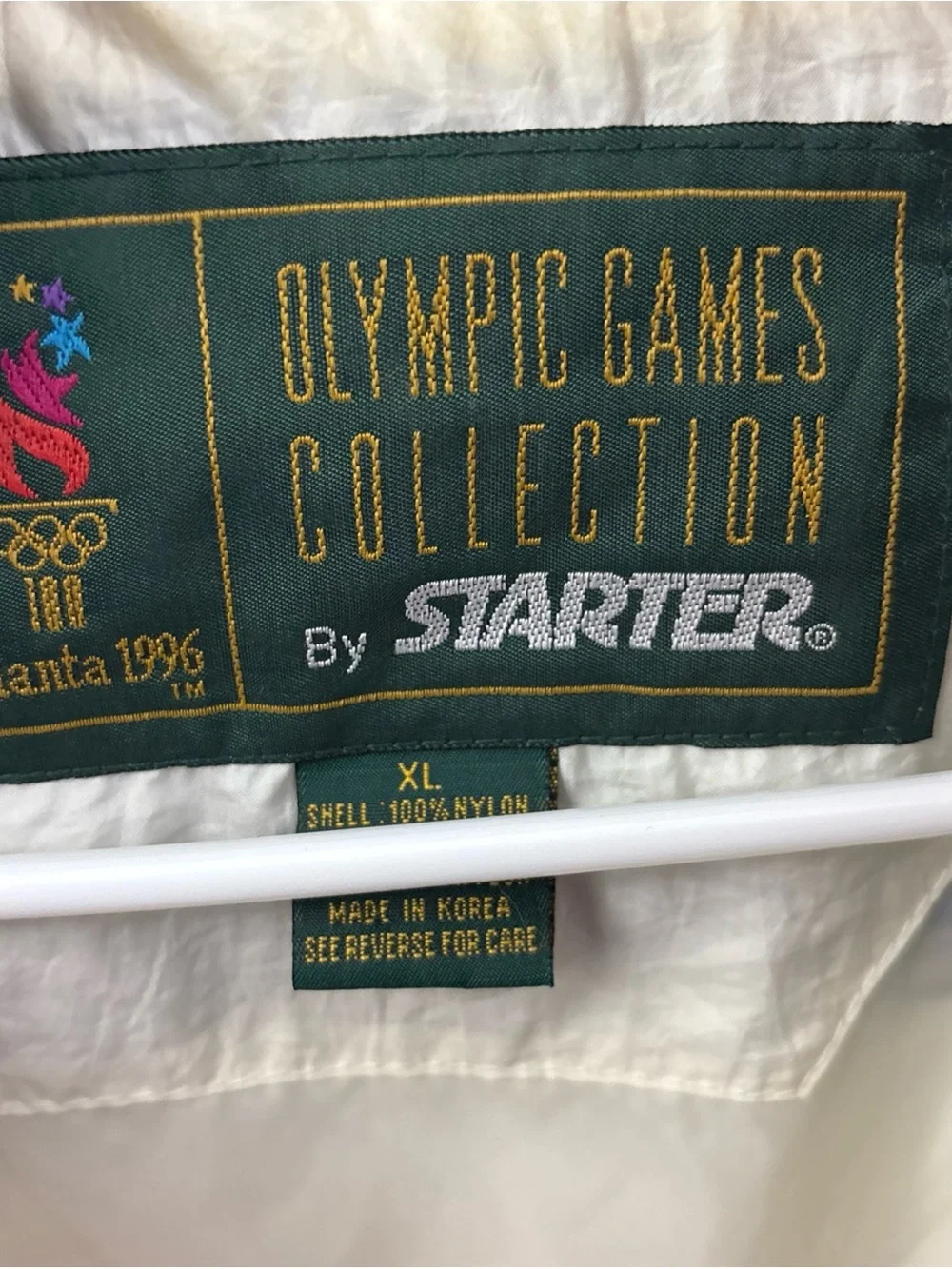Starter Olympic Games Atlanta 1996 Windbreaker Mens XL USA Full Zip Jacket Vtg - Picture 8 of 15